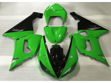 Gloss Green & Black 05-06 Kawasaki ZX6R Fairings
