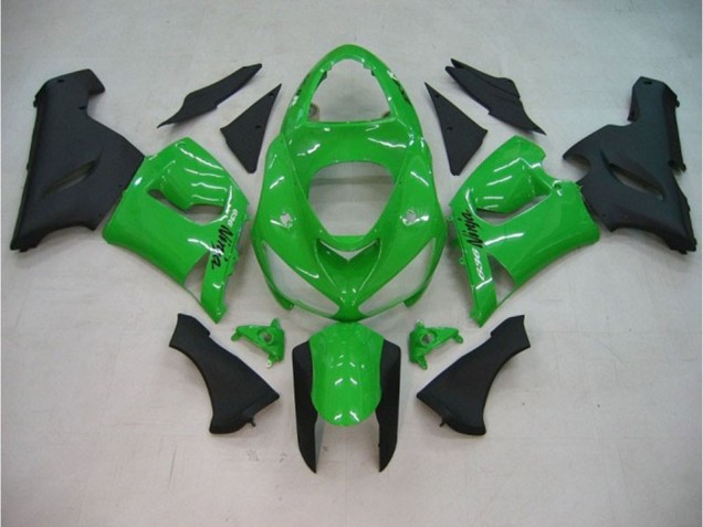 Gloss Green Matte 05-06 Kawasaki ZX6R Fairings Gloss Green Matte 05-06 Kawasaki ZX6R Fairings