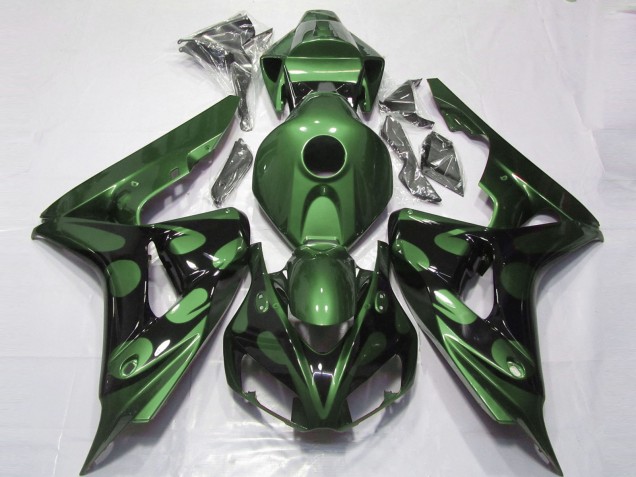 Gloss Green and Black 06-07 Honda CBR1000RR Fairings Gloss Green and Black 06-07 Honda CBR1000RR Fairings