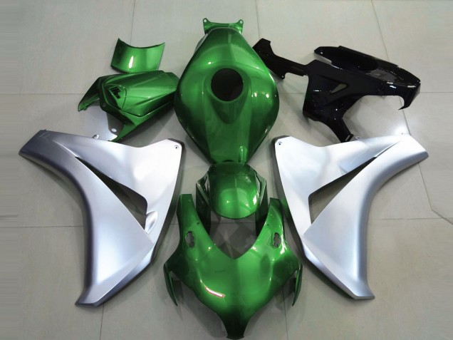 Gloss Green and Silver 08-11 Honda CBR1000RR Fairings Gloss Green and Silver 08-11 Honda CBR1000RR Fairings
