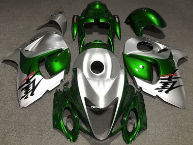 Gloss Green and Silver 08-20 Suzuki GSXR 1300 Hayabusa Fairings