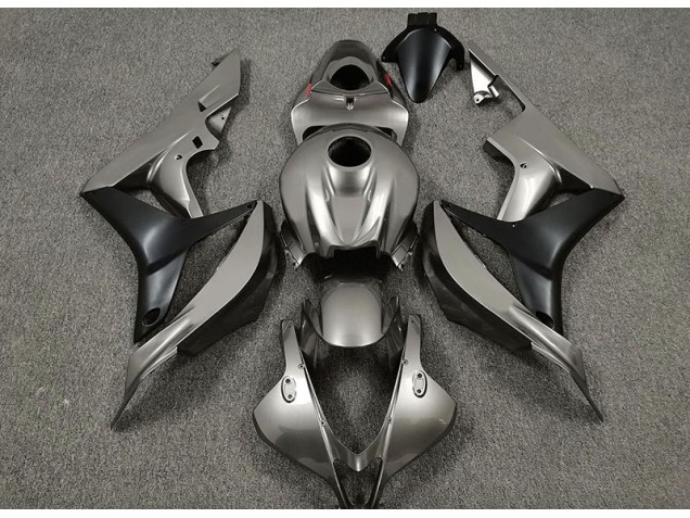 Gloss Grey and Black 07-08 Honda CBR600RR Fairings Gloss Grey and Black 07-08 Honda CBR600RR Fairings