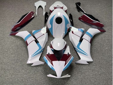 Gloss Light Blue and Maroon 12-16 Honda CBR1000RR Fairings