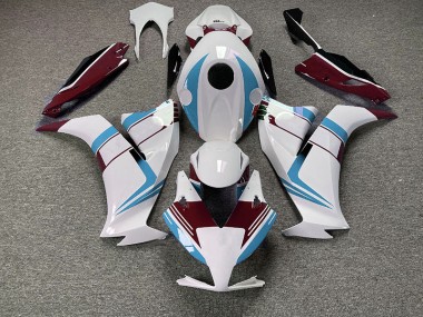 Gloss Light Blue and Maroon 12-16 Honda CBR1000RR Fairings