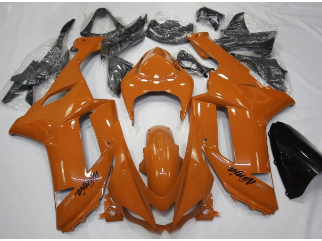 Gloss Orange 07-08 Kawasaki ZX6R Fairings Gloss Orange 07-08 Kawasaki ZX6R Fairings
