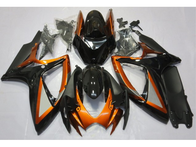 Gloss Orange and Black 06-07 Suzuki GSXR 600-750 Fairings Gloss Orange and Black 06-07 Suzuki GSXR 600-750 Fairings