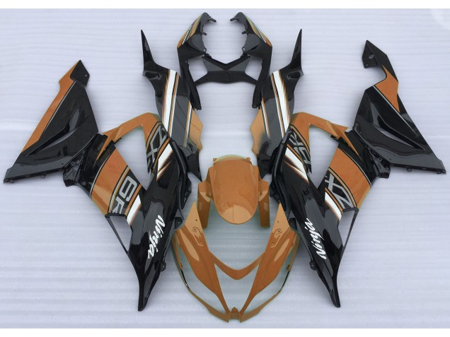 Gloss Orange and Black 13-18 Kawasaki ZX6R Fairings Gloss Orange and Black 13-18 Kawasaki ZX6R Fairings