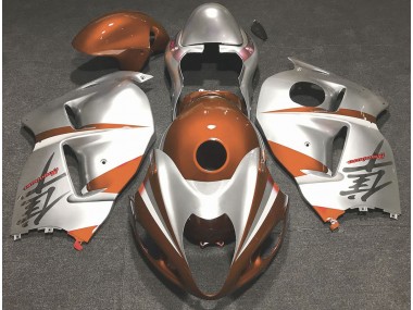 Gloss Orange and Silver 97-07 Suzuki GSXR 1300 Hayabusa Fairings