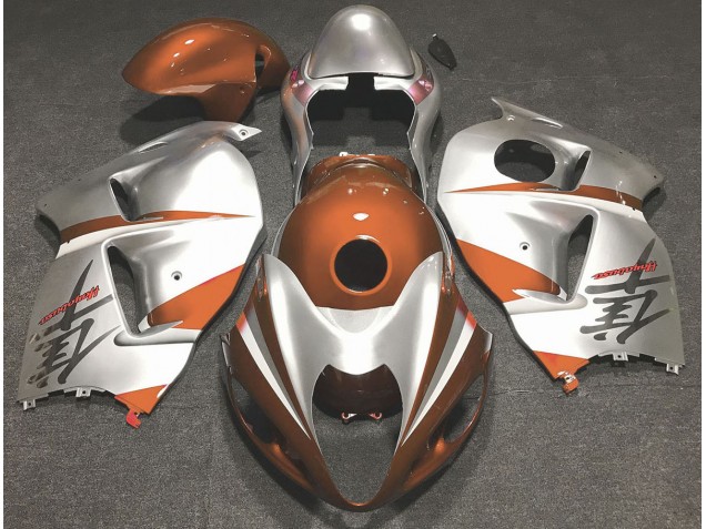 Gloss Orange and Silver 97-07 Suzuki GSXR 1300 Hayabusa Fairings