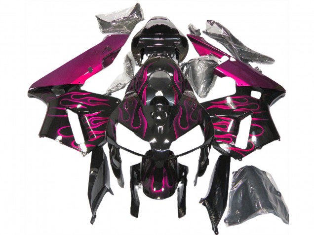 Gloss Pink Flame 05-06 Honda CBR600RR Fairings Gloss Pink Flame 05-06 Honda CBR600RR Fairings
