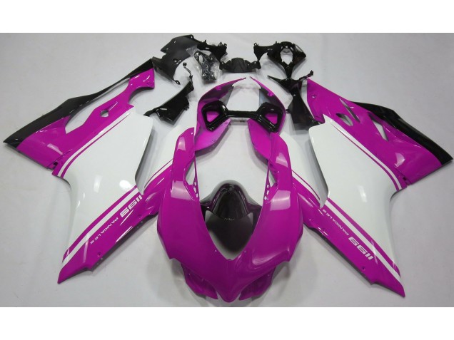 Gloss Pink White and Black 11-14 Ducati Ducati 1199 Fairings Gloss Pink White and Black 11-14 Ducati Ducati 1199 Fairings