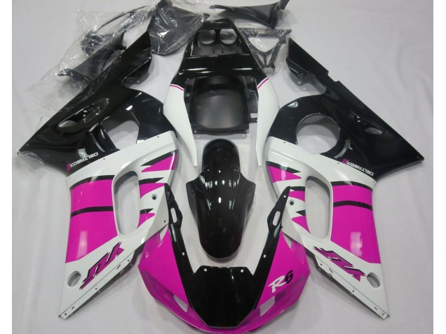 Gloss Pink and Black 98-02 Yamaha R6 Fairings Gloss Pink and Black 98-02 Yamaha R6 Fairings