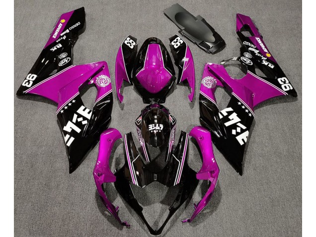 Gloss Pink and Black Custom 05-06 Suzuki GSXR 1000 Fairings Gloss Pink and Black Custom 05-06 Suzuki GSXR 1000 Fairings