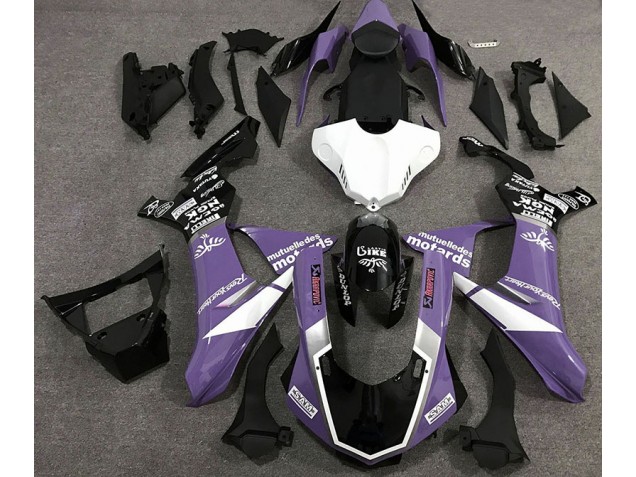 Gloss Purple Logo Style 15-19 Yamaha R1 Fairings Gloss Purple Logo Style 15-19 Yamaha R1 Fairings