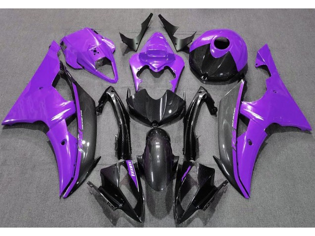 Gloss Purple and Carbon 08-16 Yamaha R6 Fairings Gloss Purple and Carbon 08-16 Yamaha R6 Fairings
