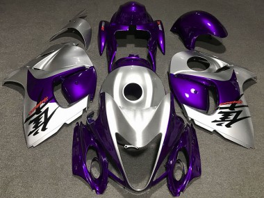 Gloss Purple and Silver 08-20 Suzuki GSXR 1300 Hayabusa Fairings