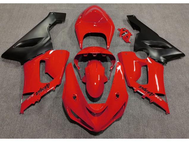 Gloss Red 05-06 Kawasaki ZX6R Fairings Gloss Red 05-06 Kawasaki ZX6R Fairings