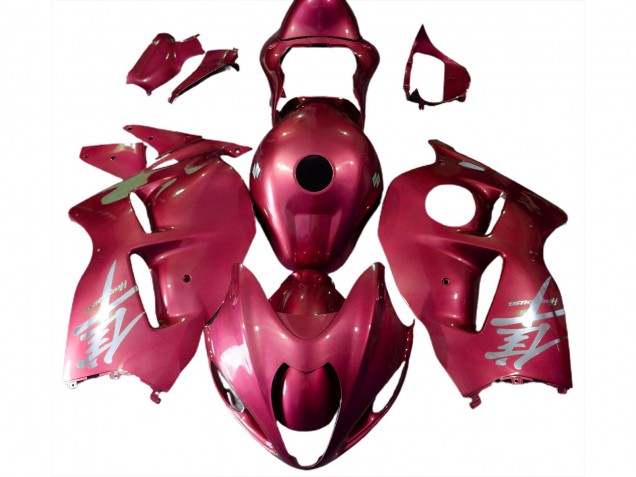 Gloss Red & Silver Logo 97-07 Suzuki GSXR 1300 Hayabusa Fairings