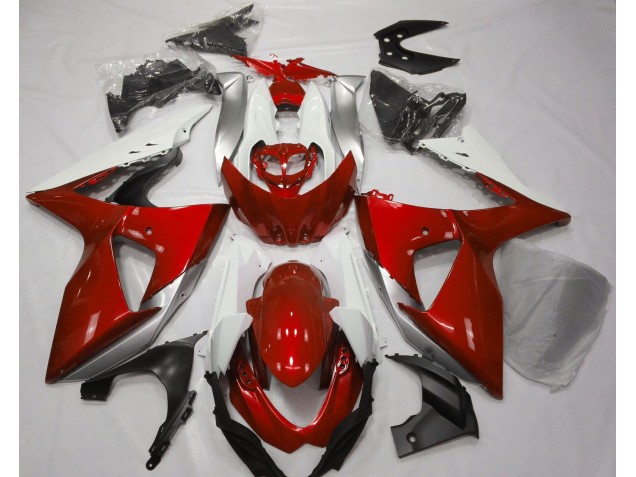 Gloss Red & White 09-16 Suzuki GSXR 1000 Fairings Gloss Red & White 09-16 Suzuki GSXR 1000 Fairings