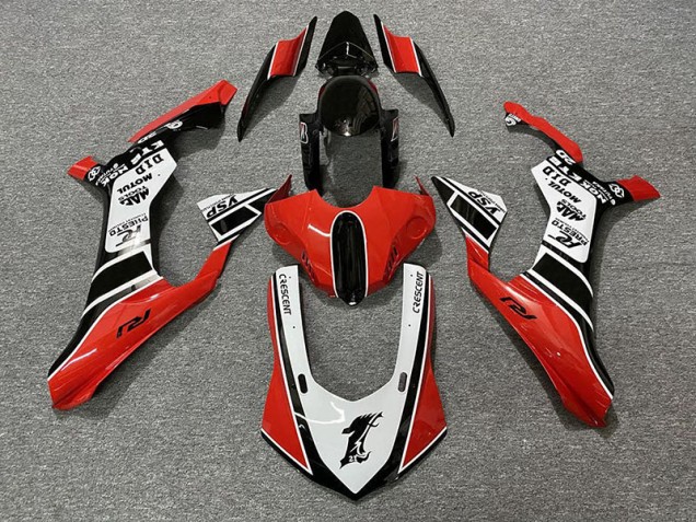 Gloss Red & White 15-19 Yamaha R1 Fairings Gloss Red & White 15-19 Yamaha R1 Fairings