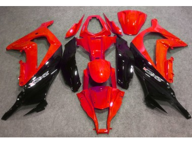 Gloss Red and Black 16-19 Kawasaki ZX10R Fairings