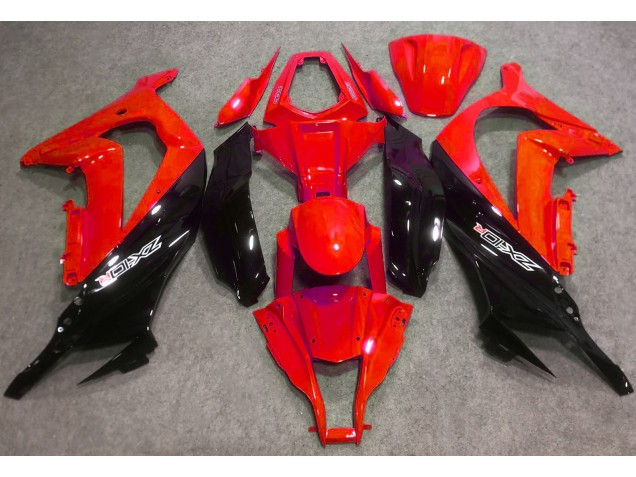 Gloss Red and Black 16-19 Kawasaki ZX10R Fairings Gloss Red and Black 16-19 Kawasaki ZX10R Fairings