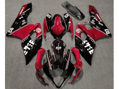 Gloss Red and Black Custom 05-06 Suzuki GSXR 1000 Fairings