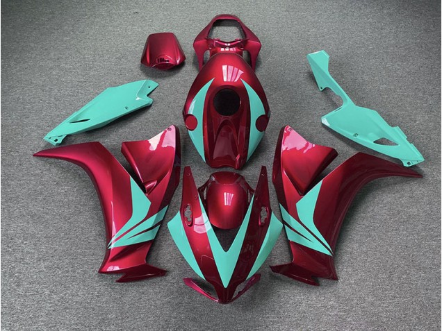 Gloss Red and Teal 12-16 Honda CBR1000RR Fairings Gloss Red and Teal 12-16 Honda CBR1000RR Fairings