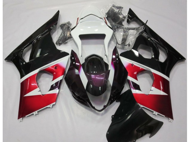 Gloss Red and White 03-04 Suzuki GSXR 1000 Fairings Gloss Red and White 03-04 Suzuki GSXR 1000 Fairings