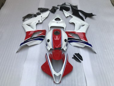 Gloss Red and White 07-08 Honda CBR600RR Fairings