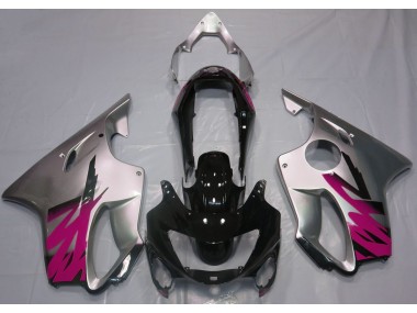 Gloss Silver & Pink 99-00 Honda CBR600 F4 Fairings