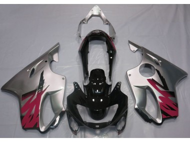 Gloss Silver & Red 99-00 Honda CBR600 F4 Fairings