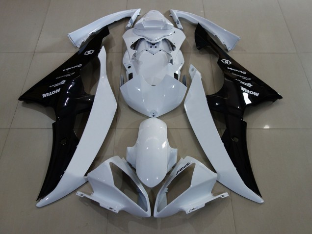 Gloss White / Black 08-16 Yamaha R6 Fairings