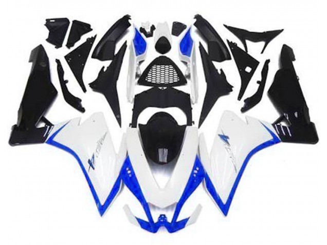Gloss White & Blue 10-15 Aprilia RSV4 1000 Fairings Gloss White & Blue 10-15 Aprilia RSV4 1000 Fairings