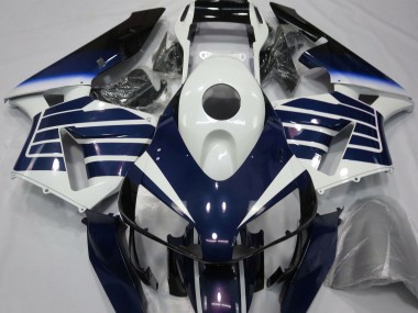 Gloss White & Blue Fade 03-04 Honda CBR600RR Fairings