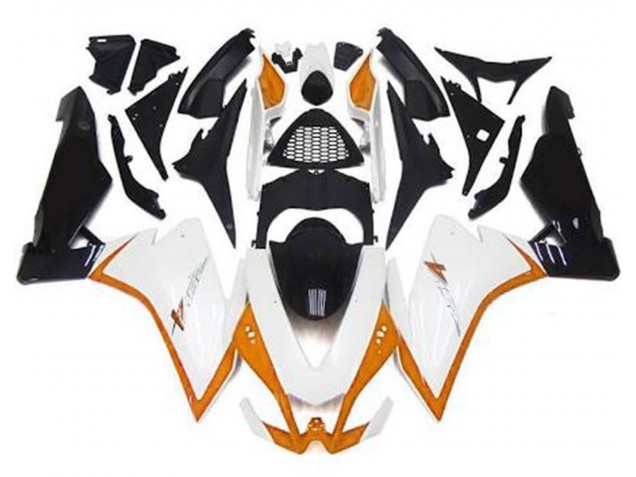 Gloss White & Orange 10-15 Aprilia RSV4 1000 Fairings Gloss White & Orange 10-15 Aprilia RSV4 1000 Fairings