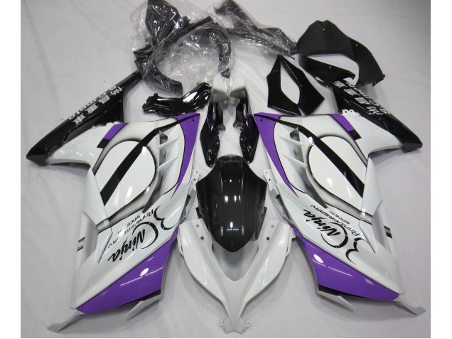 Gloss White & Purple 13-18 Kawasaki Ninja 300 Fairings Gloss White & Purple 13-18 Kawasaki Ninja 300 Fairings