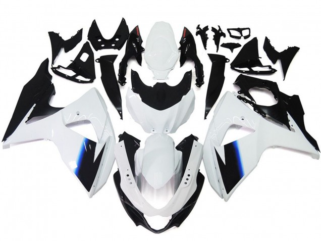 Gloss White and Black09-16 Suzuki GSXR 1000 Fairings Gloss White and Black09-16 Suzuki GSXR 1000 Fairings
