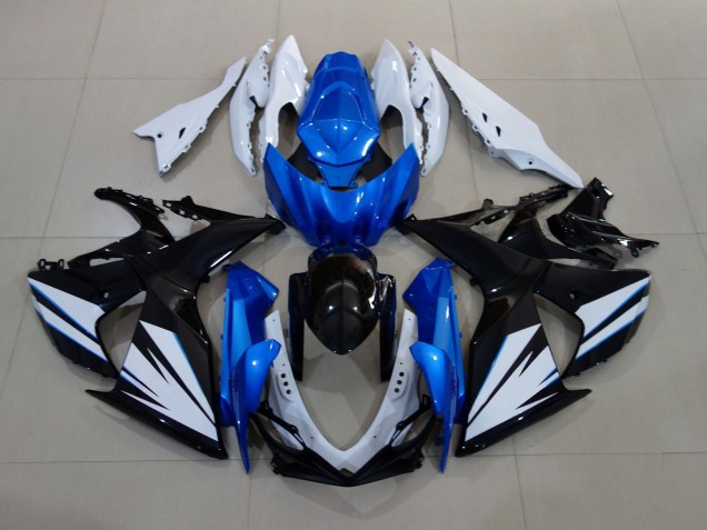 Gloss White and Black with Red Matte Blue 09-16 Suzuki GSXR 1000 Fairings Gloss White and Black with Red Matte Blue 09-16 Suzuki GSXR 1000 Fairings