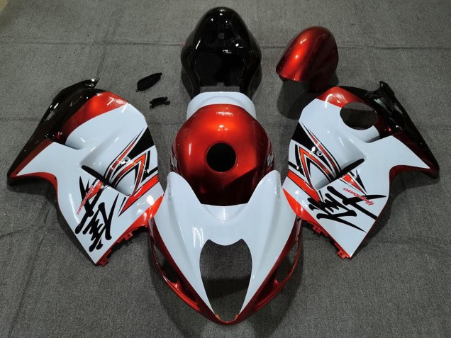 Gloss White and Orange 97-07 Suzuki GSXR 1300 Hayabusa Fairings Gloss White and Orange 97-07 Suzuki GSXR 1300 Hayabusa Fairings