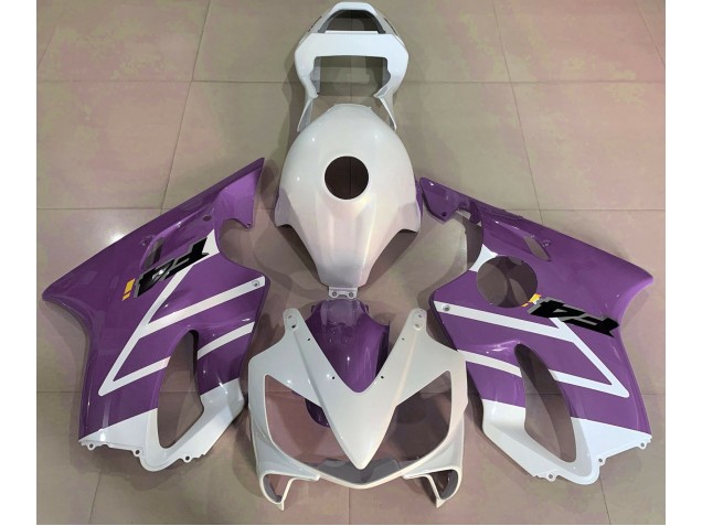 Gloss White and Purple 01-03 Honda CBR600 F4i Fairings Gloss White and Purple 01-03 Honda CBR600 F4i Fairings
