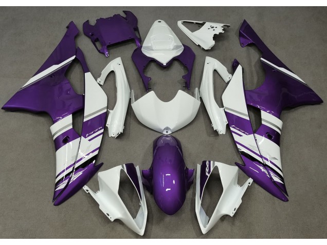 Gloss White and Purple OEM Style 08-16 Yamaha R6 Fairings Gloss White and Purple OEM Style 08-16 Yamaha R6 Fairings