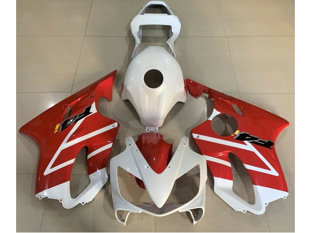 Gloss White and Red 01-03 Honda CBR600 F4i Fairings Gloss White and Red 01-03 Honda CBR600 F4i Fairings