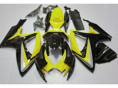 Gloss Yellow Debadged 06-07 Suzuki GSXR 600-750 Fairings