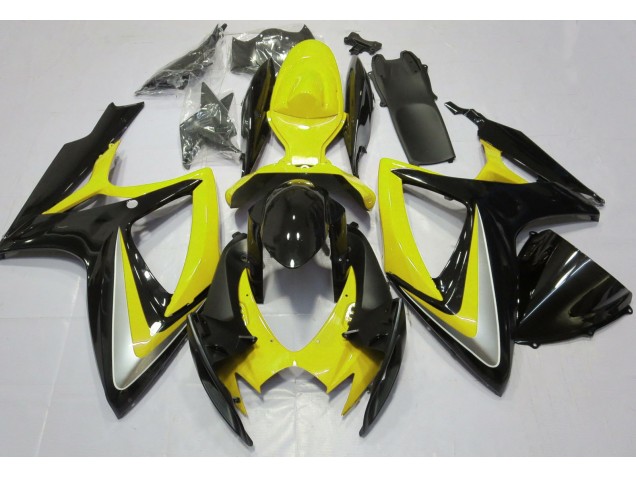 Gloss Yellow Debadged 06-07 Suzuki GSXR 600-750 Fairings Gloss Yellow Debadged 06-07 Suzuki GSXR 600-750 Fairings