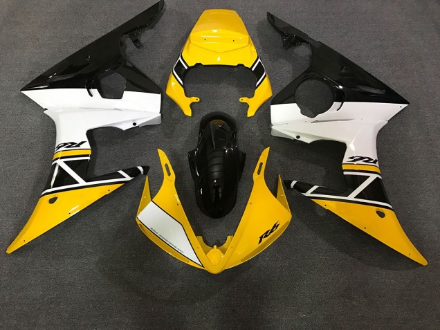 Gloss Yellow & White 03-04 Yamaha R6 Fairings Gloss Yellow & White 03-04 Yamaha R6 Fairings