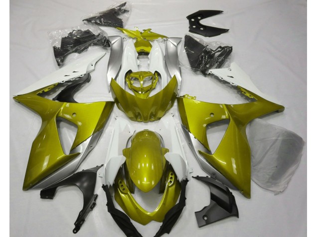 Gloss Yellow & White 09-16 Suzuki GSXR 1000 Fairings Gloss Yellow & White 09-16 Suzuki GSXR 1000 Fairings