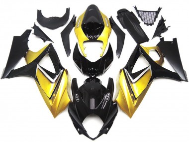 Gold Yellow Custom OEM Style 07-08 Suzuki GSXR 1000 Fairings
