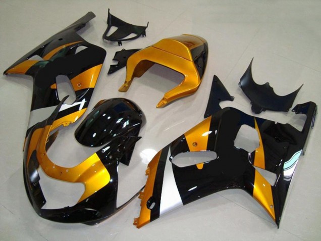 Gold and Black 01-03 Suzuki GSXR 600-750 Fairings Gold and Black 01-03 Suzuki GSXR 600-750 Fairings