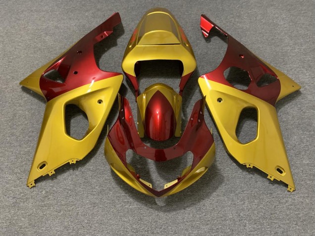 Gold and Red 00-02 Suzuki GSXR 1000 Fairings Gold and Red 00-02 Suzuki GSXR 1000 Fairings